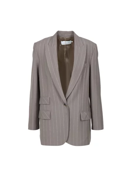 Szeroka marynarka Simona Corsellini wełniana szara