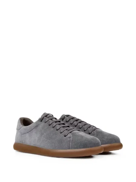 Sneakerși Camper din piele de căprioară gri