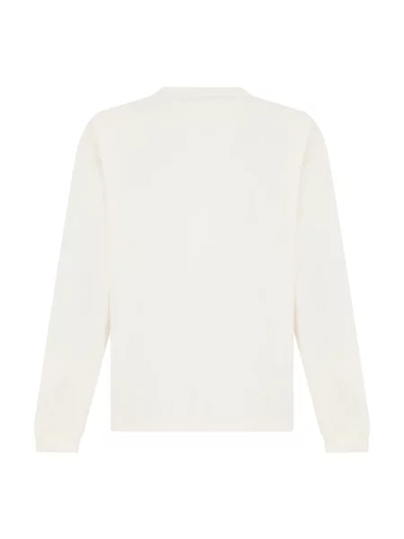 HUGO longsleeve beżowy gładki biała