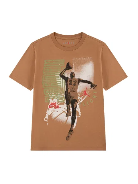 Jordan Tricou RETRO HANGTIME ombră / verde pastel / roșu alb