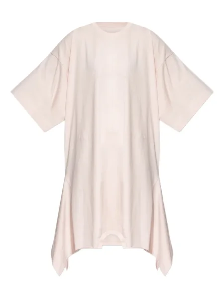 Krótka sukienka mini Mm6 Maison Margiela asymetryczna garniturowa różowa