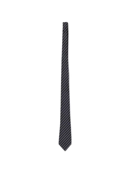 Cravată Zegna de mătase cu dungi albastru