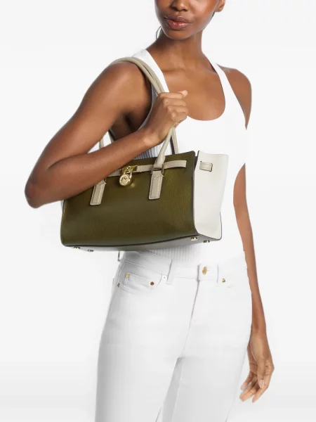 Geantă shopper Michael Kors verde