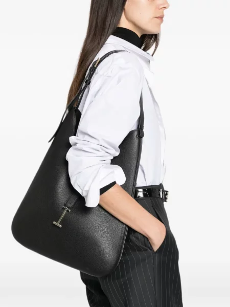 Geanta hobo Tom Ford din piele negru
