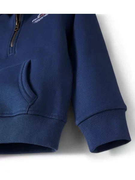 Gyerek cipzáras melegítő felső Polo Ralph Lauren kék