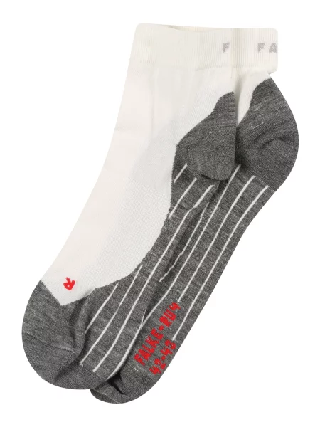 FALKE Șosete sport gri / roșu alb