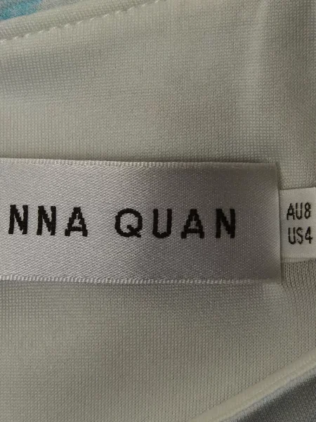 Rochie maxi Anna Quan cu imagine albastru