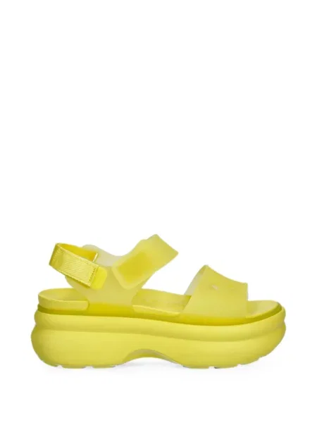 Sandale Crocs cu platformă cu bretele galben