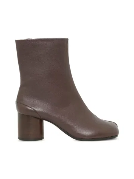 Botki Maison Margiela skórzane brązowe