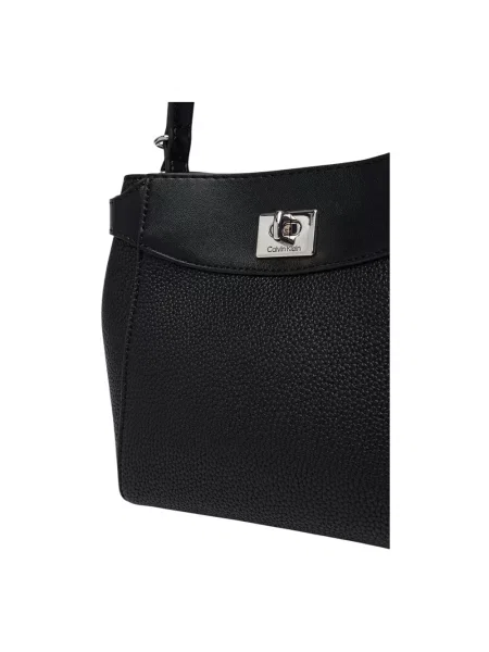 Torebka crossbody Calvin Klein skórzana czarna