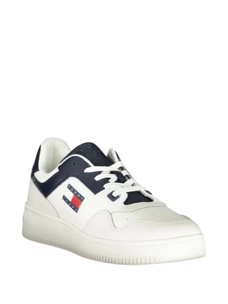 Sneakerși Tommy Hilfiger cu autograf alb