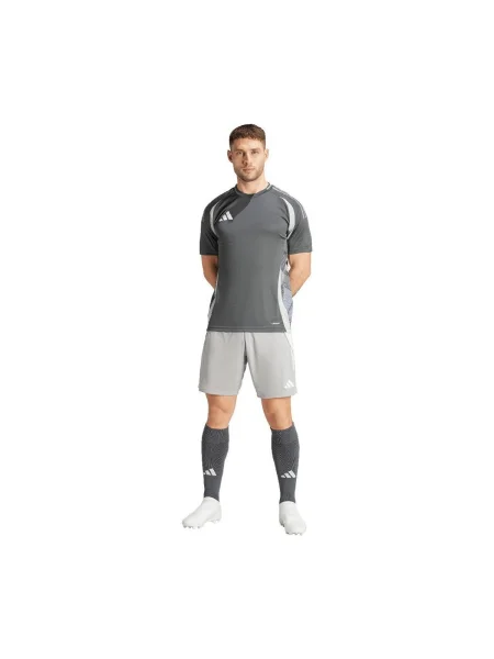 ADIDAS PERFORMANCE Športové nohavice Tiro svetlosivá / biela sivá