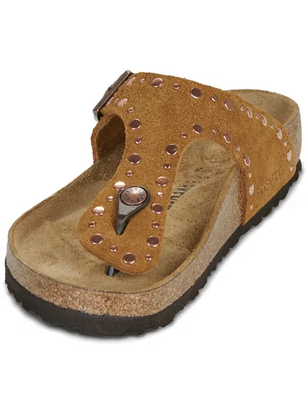 BIRKENSTOCK Flip-flops Gizeh Rivet LEVE coniac maro