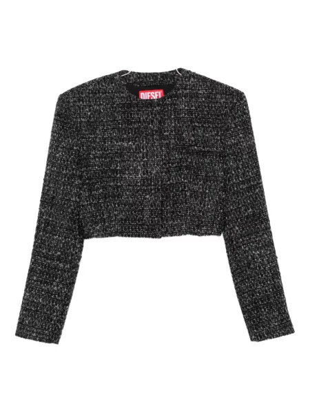 Geacă Diesel din tweed negru
