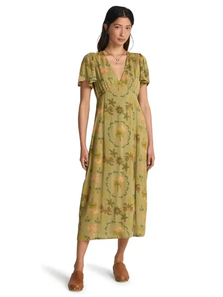 BILLABONG Rochie ocru / oliv / pastel portocaliu