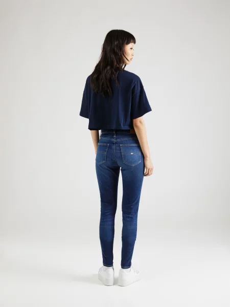 Hlače Tommy Jeans modra