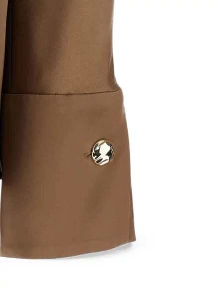 Bluză Max Mara drapată maro