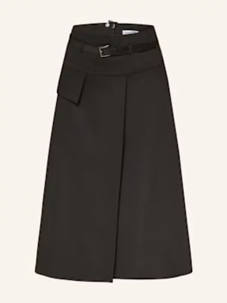 More & More Spódnica W Stylu Kopertowym schwarz czarna