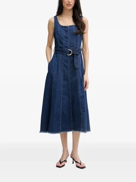 Cu centură rochie midi Joseph Ribkoff albastru