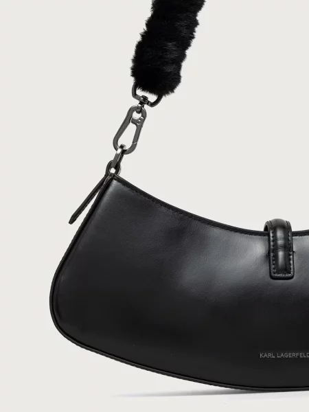 Кожаная сумка Karl Lagerfeld с лого
