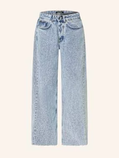 Black Palms Wide Leg Džíny Jeany washed blue washed blue černé
