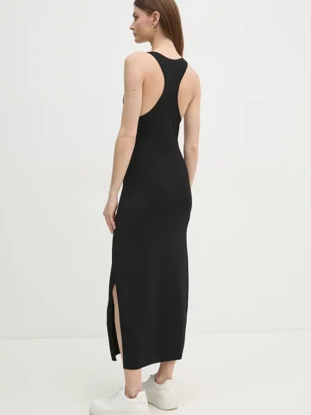 Šaty Calvin Klein Jeans maxi černá