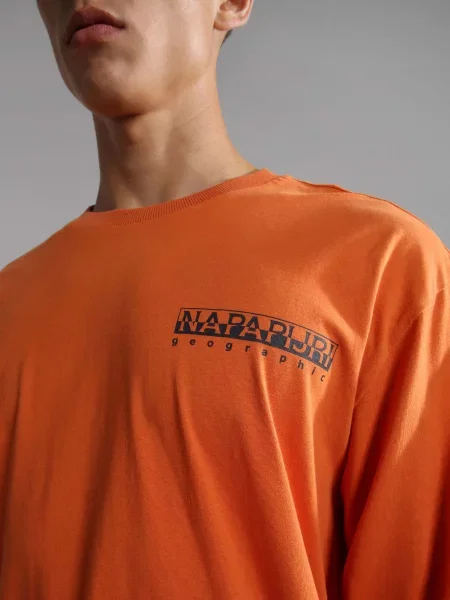 Світшот Napapijri S-Telemark Ls помаранчевий