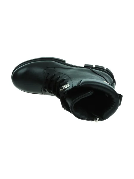 Pantofi Tommy Hilfiger Biker Leather negru