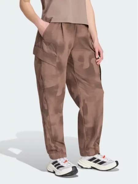 Outdoorové kalhoty adidas hnědé