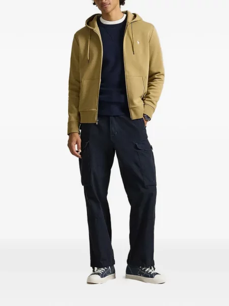 Bőr húzózsinór pólóing Polo Ralph Lauren barna