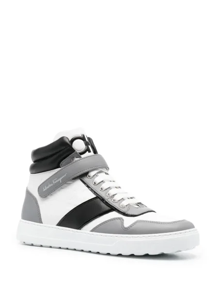 Sneakerși Ferragamo cu imagine alb