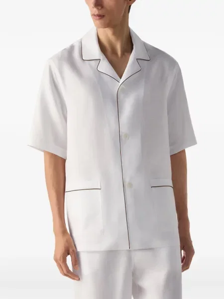 Piżama Zegna biała