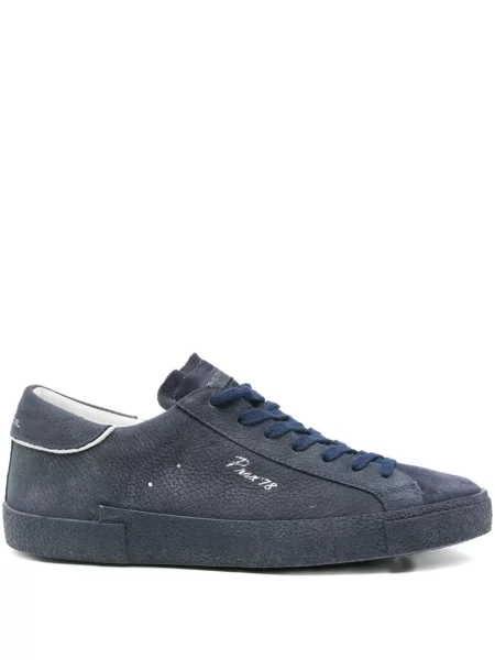 Sneakerși Philippe Model Paris din piele de căprioară albastru