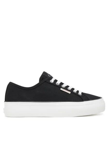 Calvin Klein Jeans Tenisky Vulc Flatform Ctn Logo Tag černá