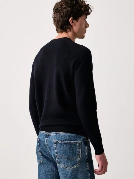 Guess Sweter granatowy