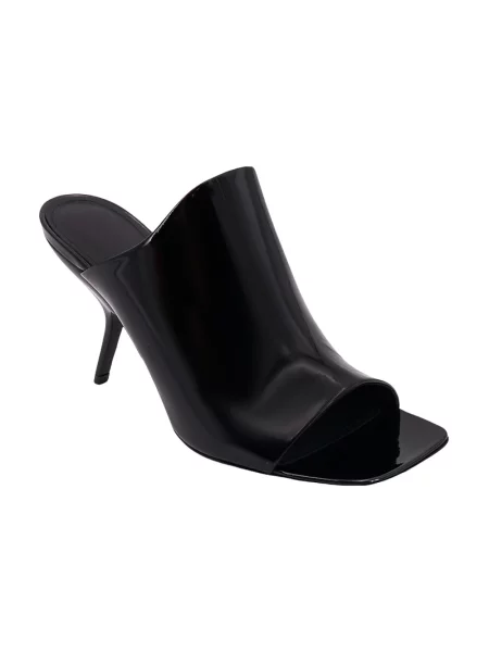 Klapki Salvatore Ferragamo skórzane czarne