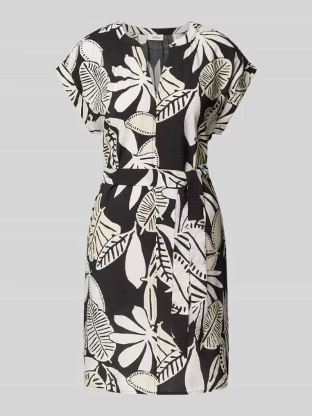 Sukienka mini o kroju relaxed fit z mieszanki S.oliver Red Label czarna