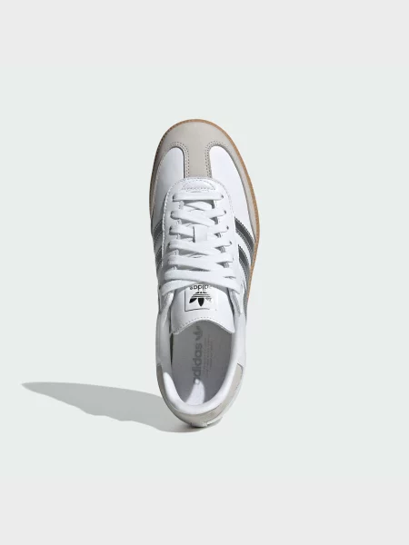 Кожаные кеды Adidas белые