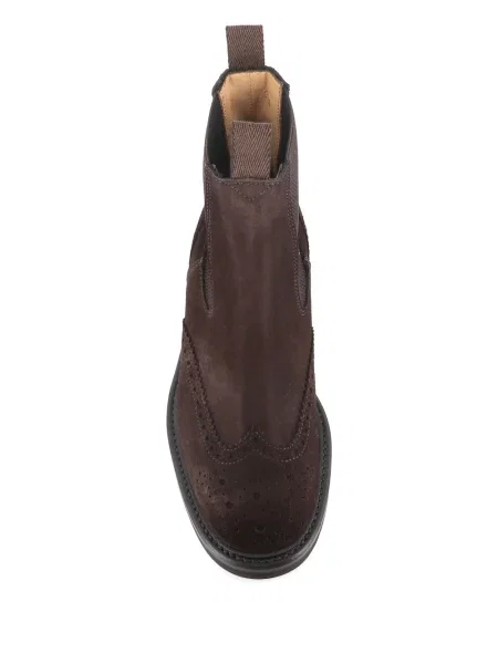 Botine Tassinari din piele de căprioară maro
