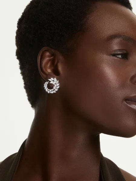 Swarovski náušnice dámske kovové zirkónové MESMERA