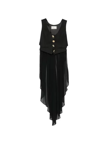 Geacă Blumarine cu volane asimetrică negru