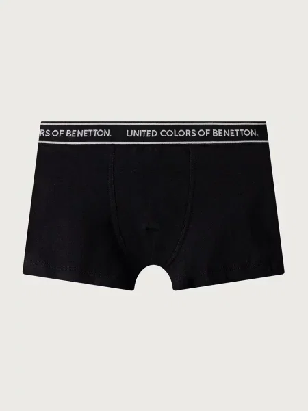 United Colors of Benetton priliehavé boxerky detské s elastanom čierna