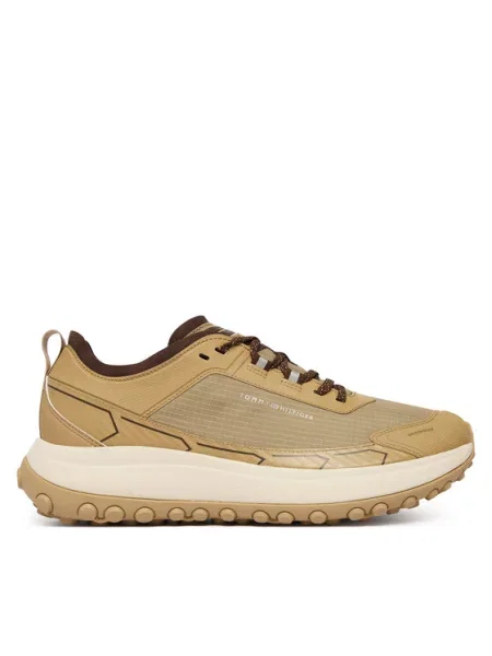 Tenisice Tommy Hilfiger The Canyon X M Mix Runner Wpm Svijetlo smeđa