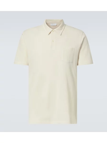 Polo majica Sunspel bela