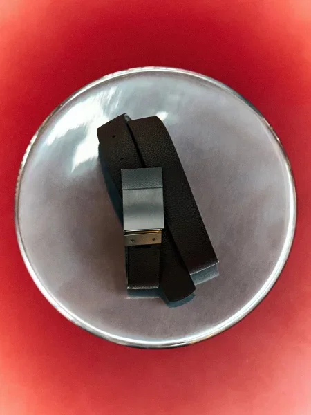 Ремень Reserved с ремешками черный