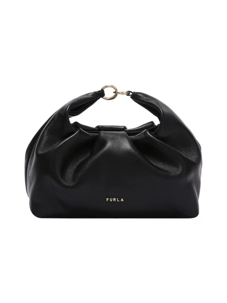 Furla Torebki Kobieta ONE SIZE Skóra Delia Mini Torebka na Ramię czarny