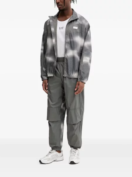 Geacă Ea7 Emporio Armani cu imagine cu gradient gri