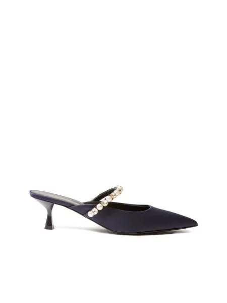 Klapki Stella Mccartney na szpilce niebieskie