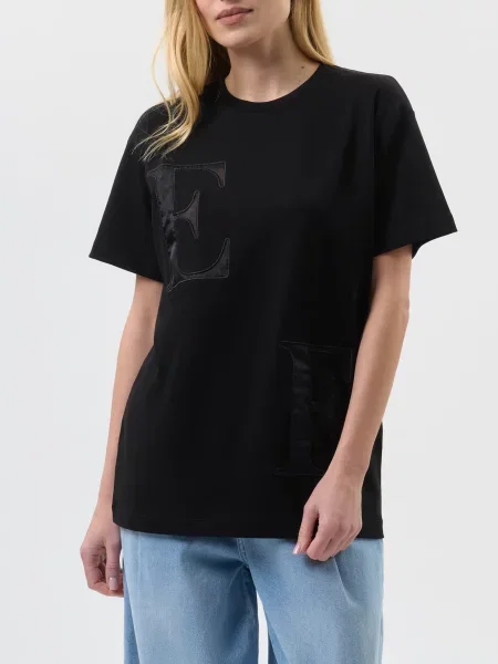 Футболка Elisabetta Franchi чорна