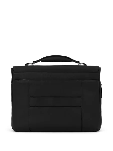 Servietă Piquadro din piele negru